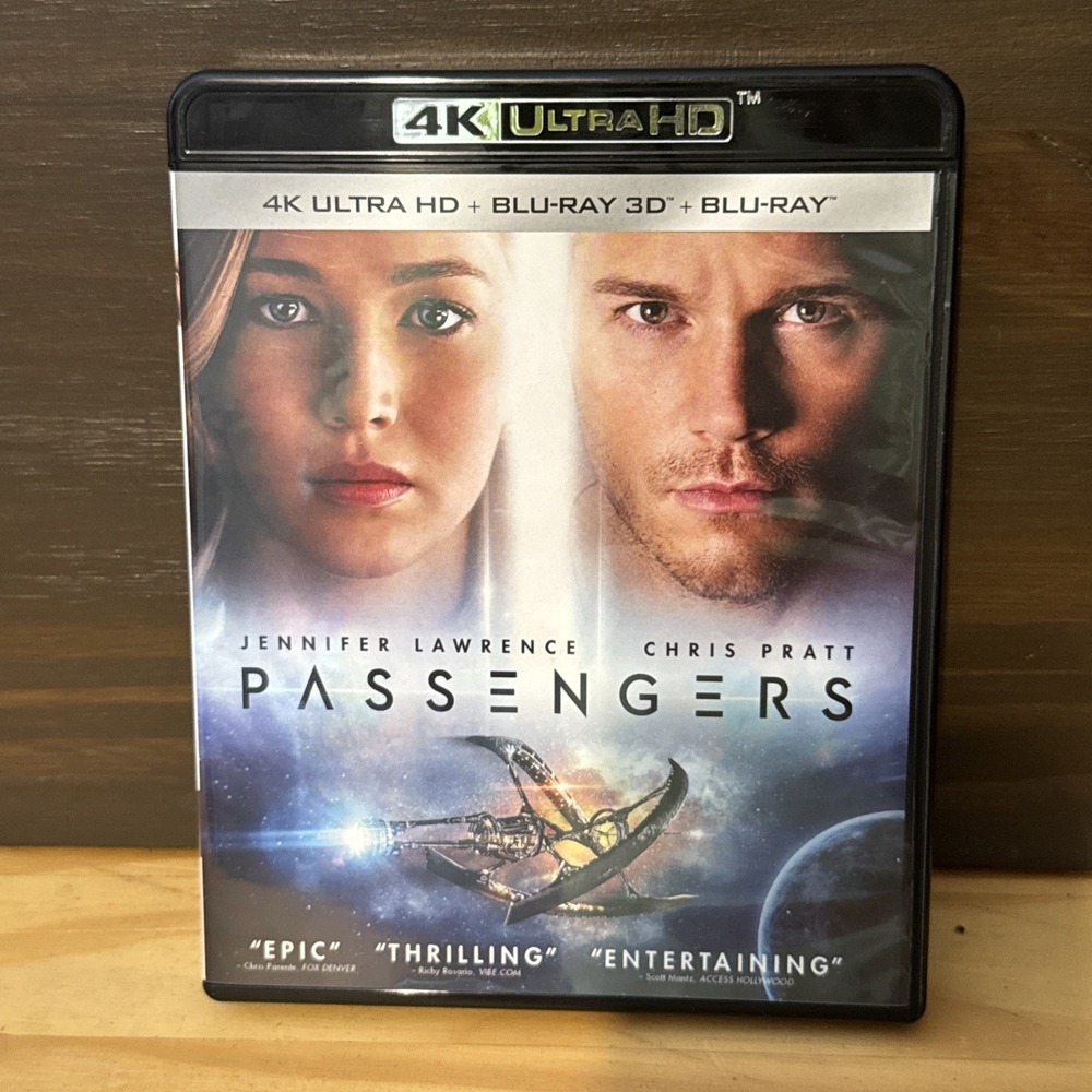 Sony Passengers 4K Ultra HD Blu-ray 3D Blu-ray Sci-Fi Movie Chris Pratt
